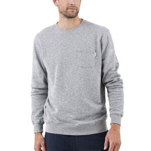 Vuori Jeffreys Performance Crew Mens Medium Gray Long Sleeve Pocket Athletic Fit